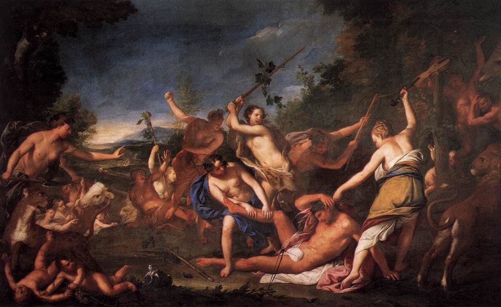 Orfeo kaj la Baĥantinoj de Gregorio Lazzarini