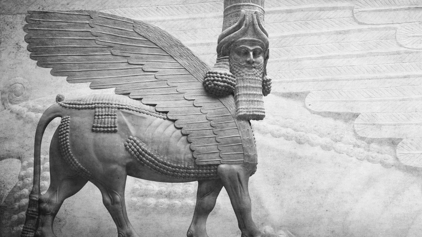 Lamassu: La Antikva Mezopotamia Homkapa Flugila Bova Diino