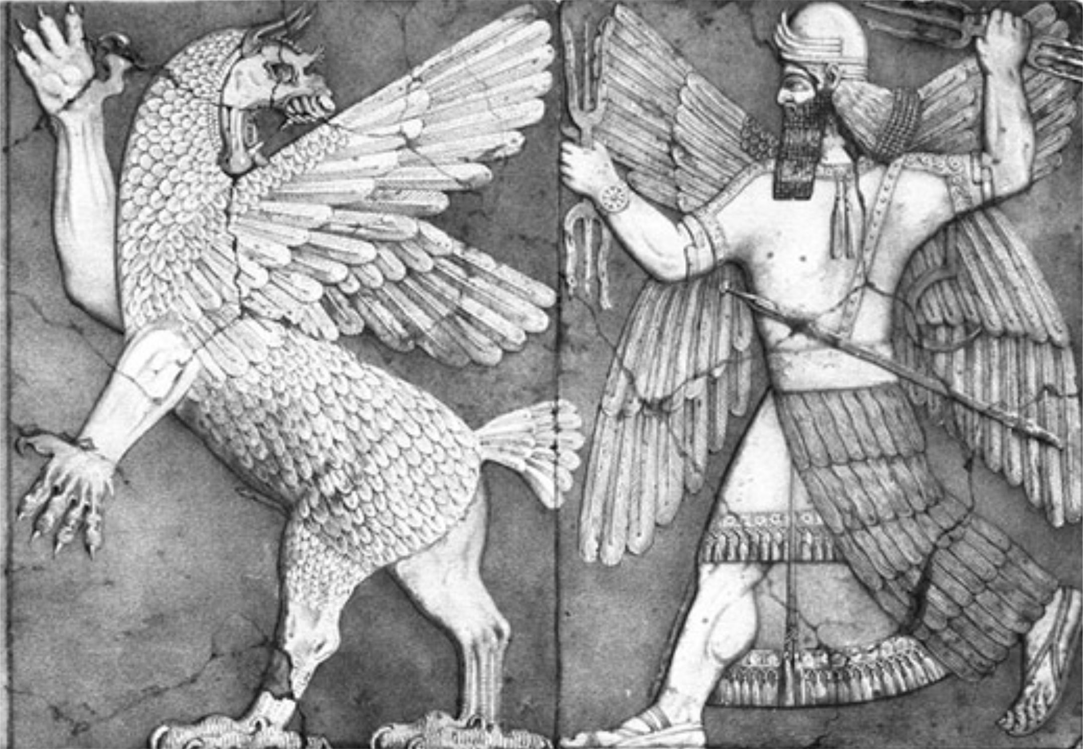 Birdo Anzuo: Esploro de Antikva Mezopotamia Monstro