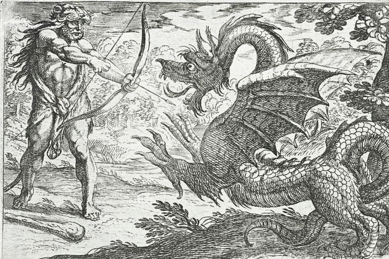 Ladona Greka Mitologio: La Mito pri la Plurkapa Hesperia Drako