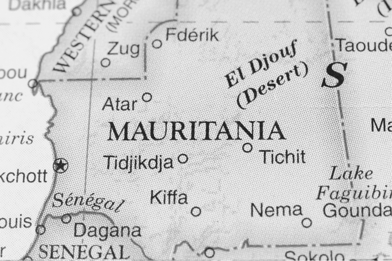 Mapo de Maŭritanio