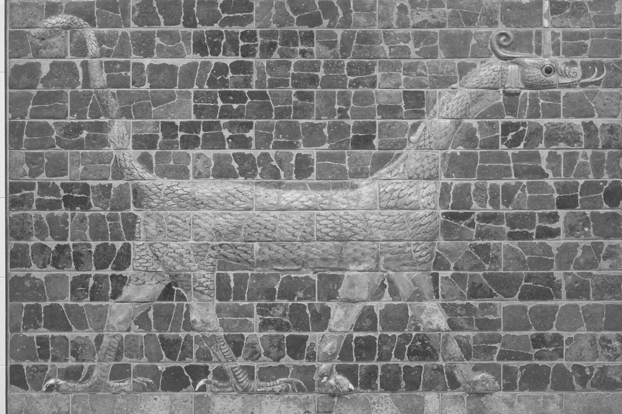 Muŝhuŝa drako sur la Pordego Iŝtar