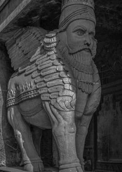 Skulptaĵo de Lamassu